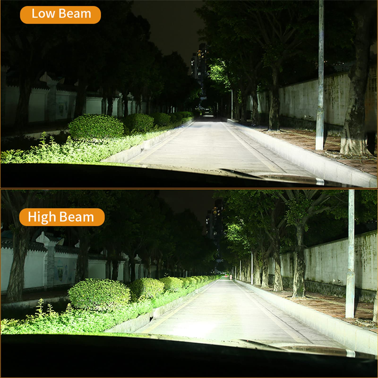 Lampadici Del Proiettore LED, 30000 Libbre Più Luminoso E Basso Raggio Basso, Kit Di Conversione A LED Super Luminoso Bianco Da 6000K, Pacchetto Di 2,H4