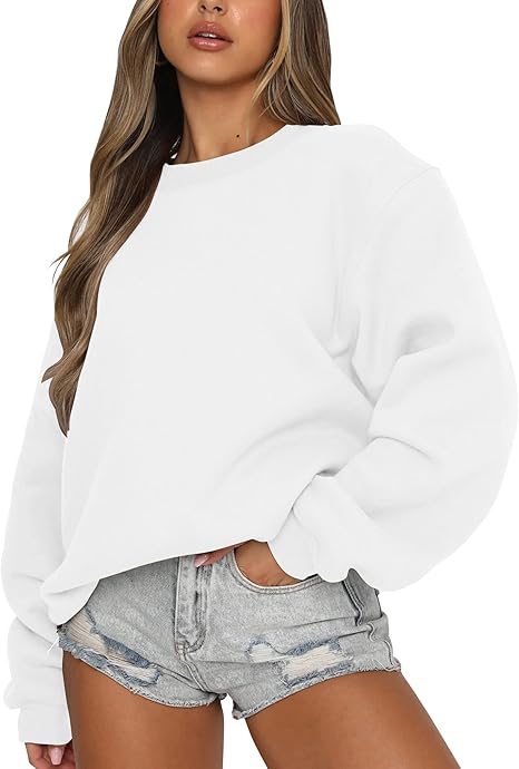 Fanway&EC Women's Long Sleeve Sweatshirt Casual Crewneck Oversized Pullover &hellip;