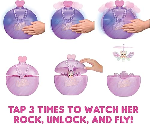 Miniatura 2 de L.O.L. Surprise! Magic Flyers Sweetie Fly- Muñeca voladora guiada a mano, muñeca coleccionable, desembalaje de botella táctil, gran regalo para