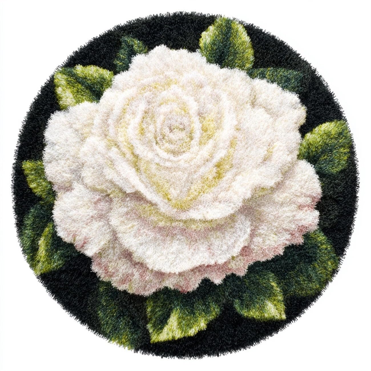 Kitquiver Tapestry Kits for Adults White Roses 100x100cm