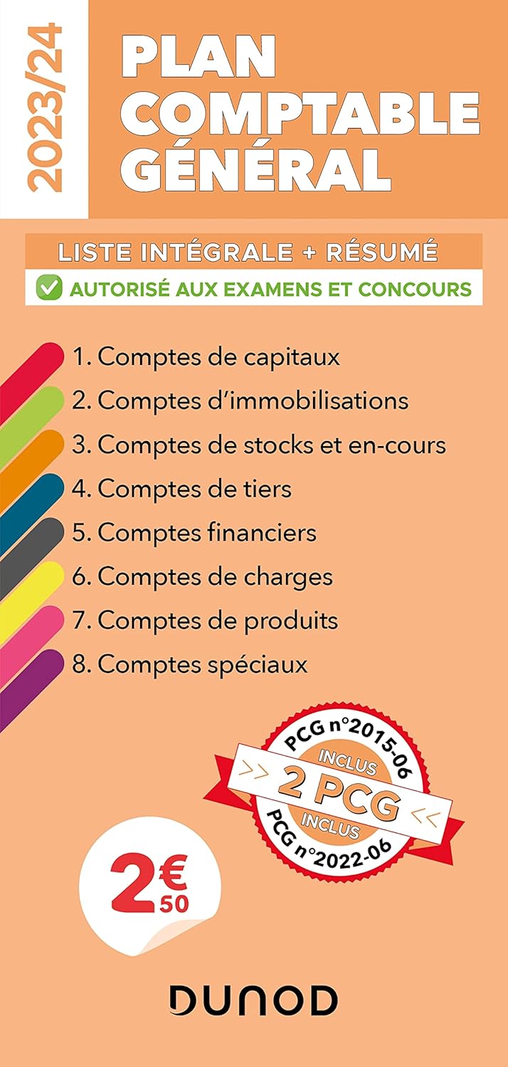 Plan comptable général 2023/24 Liste intégrale des comptes (20232024