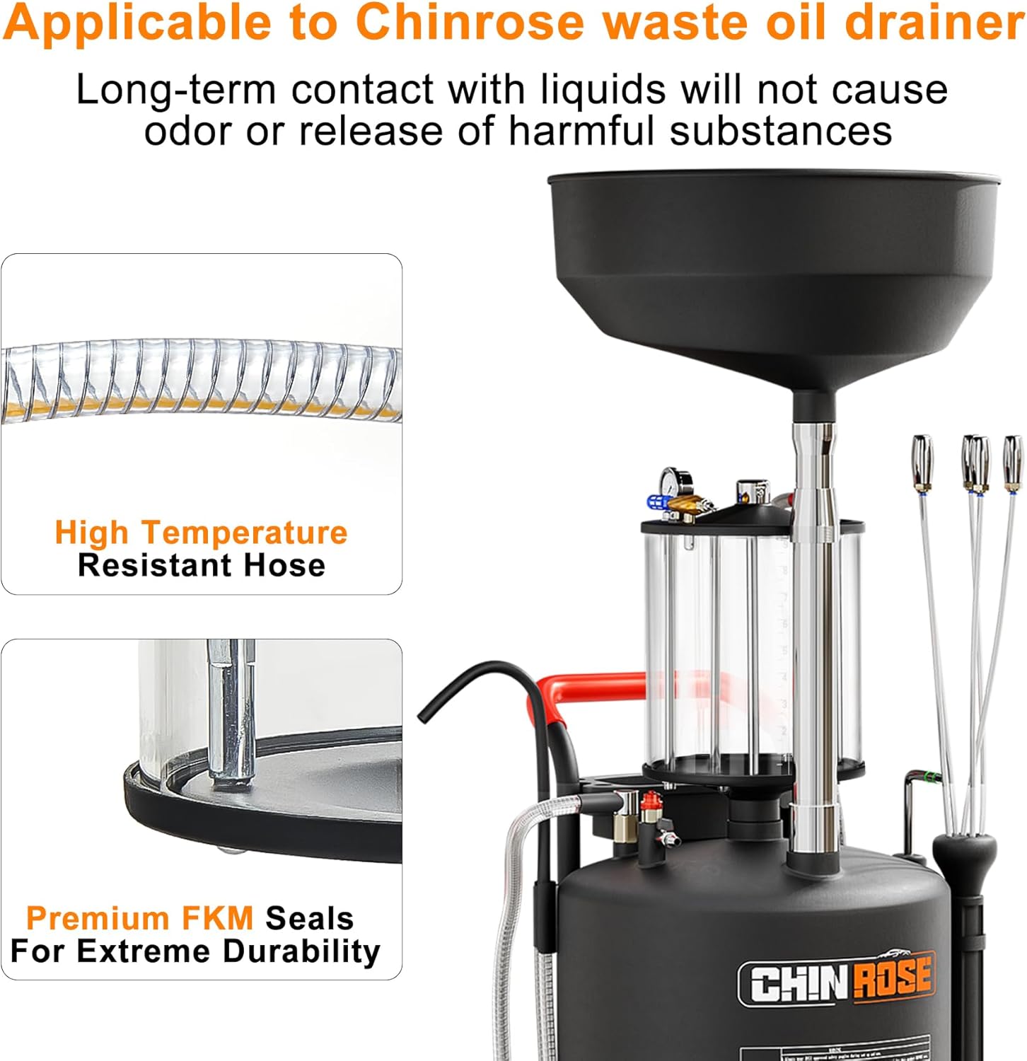 Waste Oil Drain Tank Measuring Cup 2.64 Gallon, Waste Oil Container Measuring Cup, Oil Extractor Measuring Cup, Oil Evacuator Measuring Cup, Only 5701 Model