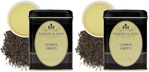 Harney and Sons Citron Green - Té suelto de 3 onzas (paquete de 2)