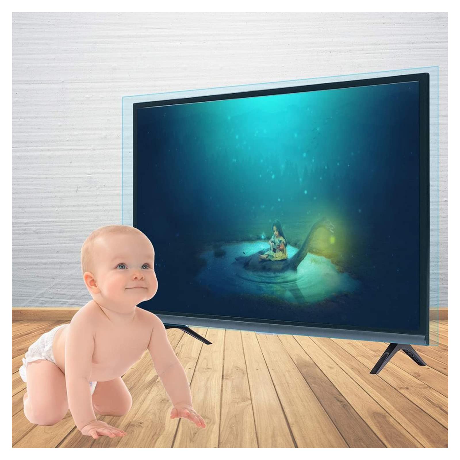 Protecteur d'écran de télévision pour des soirées cinéma en famille sans reflets gênants