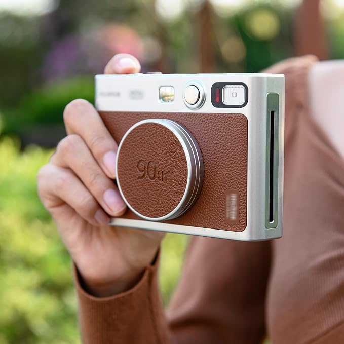 Tapa de lente retro de cuero para Fujifilm Instax Mini EVO miniatura 9