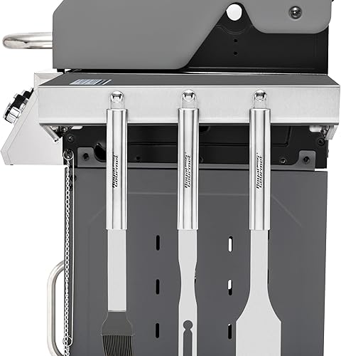 Miniatura 10 de Royal Gourmet GG3001S - Propano de acero inoxidable de 3 quemadores, 25,500 BTU, mesas laterales de gas estilo gabinete, parrilla de cocina al aire