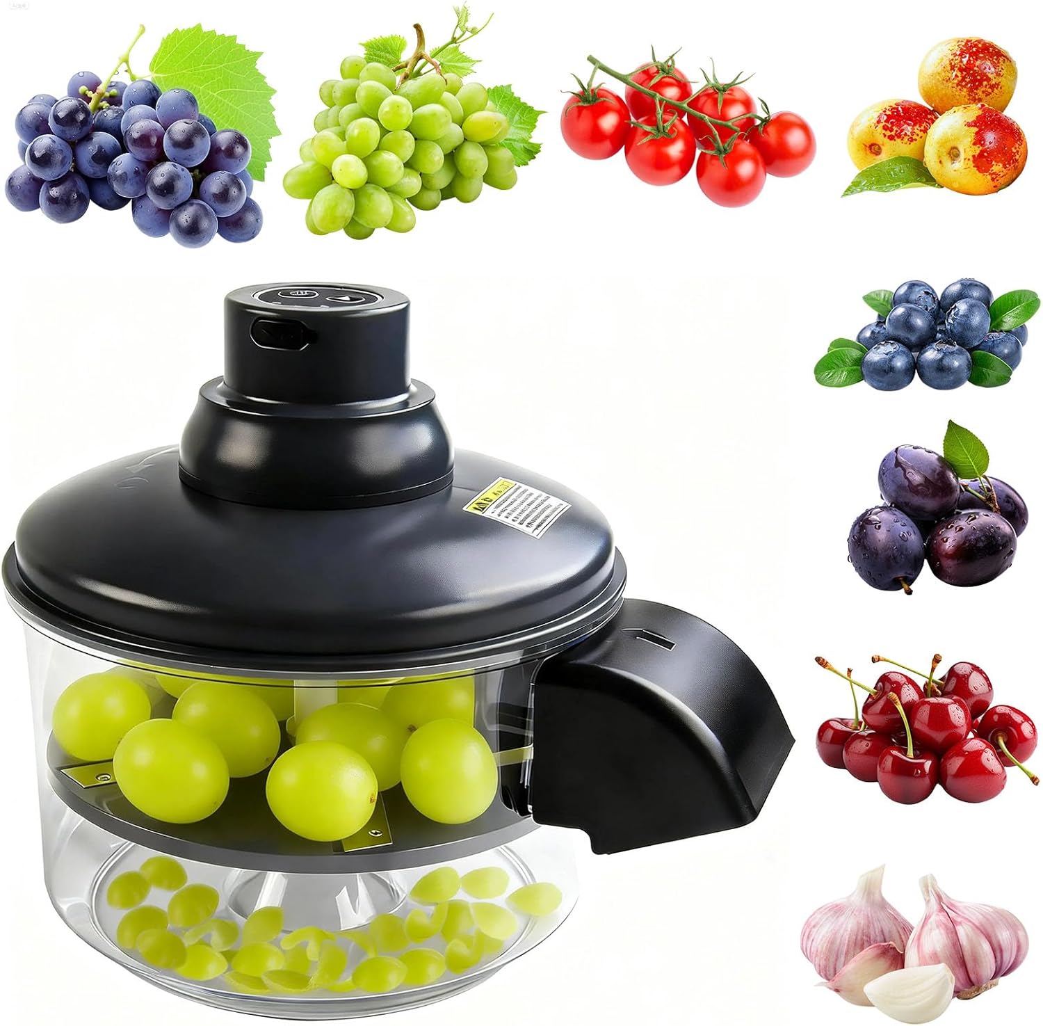 Automatic Grape Peeler, Electric Garlic Clove and Tomato Peeler Ideal for small fruits efficient kitchen peeling tool is perfect for home use