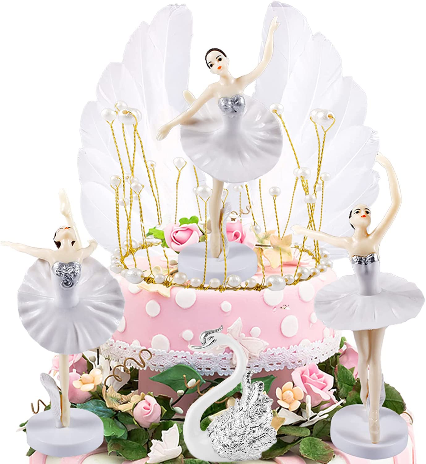 Topper Per Cupcake Ballerina - 24 Pezzi Per Torte Compleanno - Decorazioni Feste Bambina - Foto 7