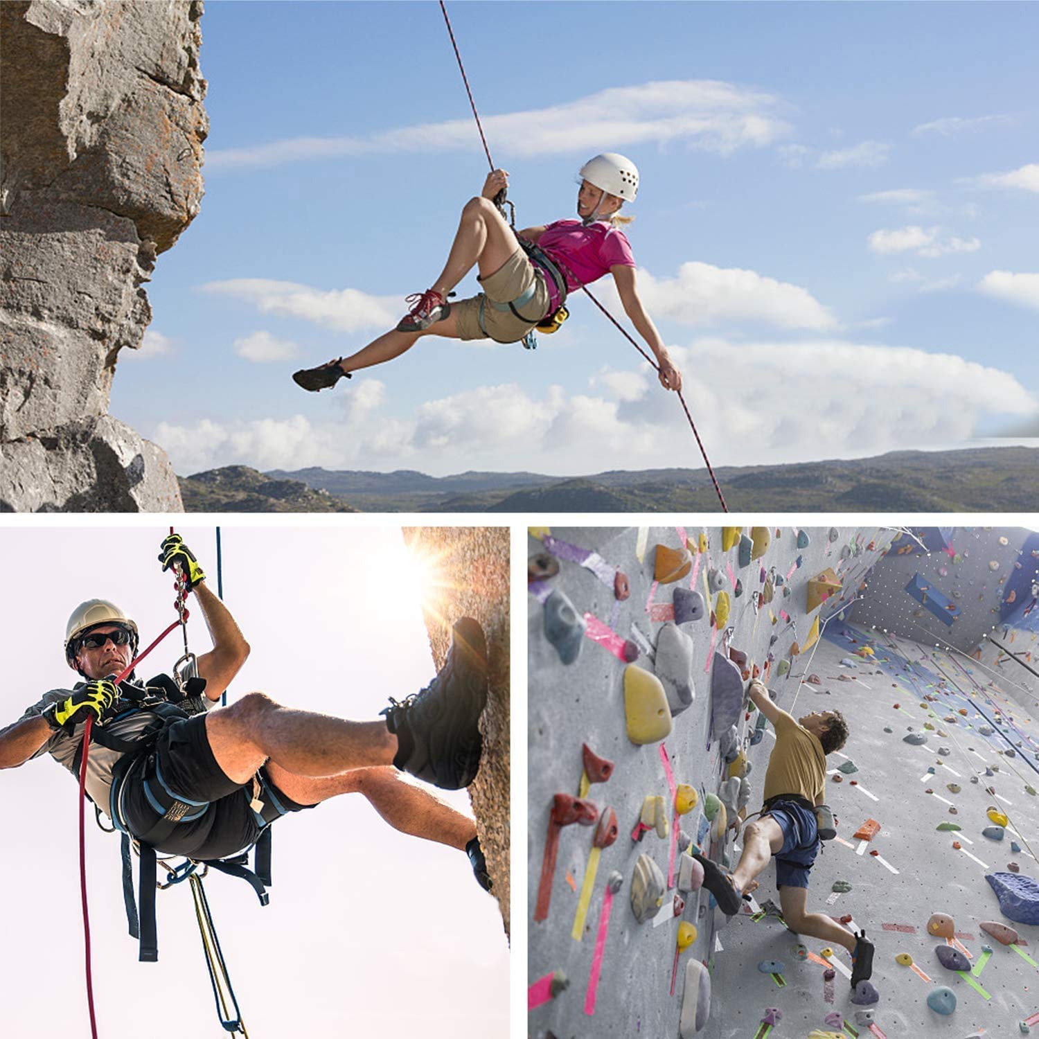Cuerda Multifuncional para Exteriores D10 mm Nailon 1200kg Carga Rescate Montañismo Escalada
