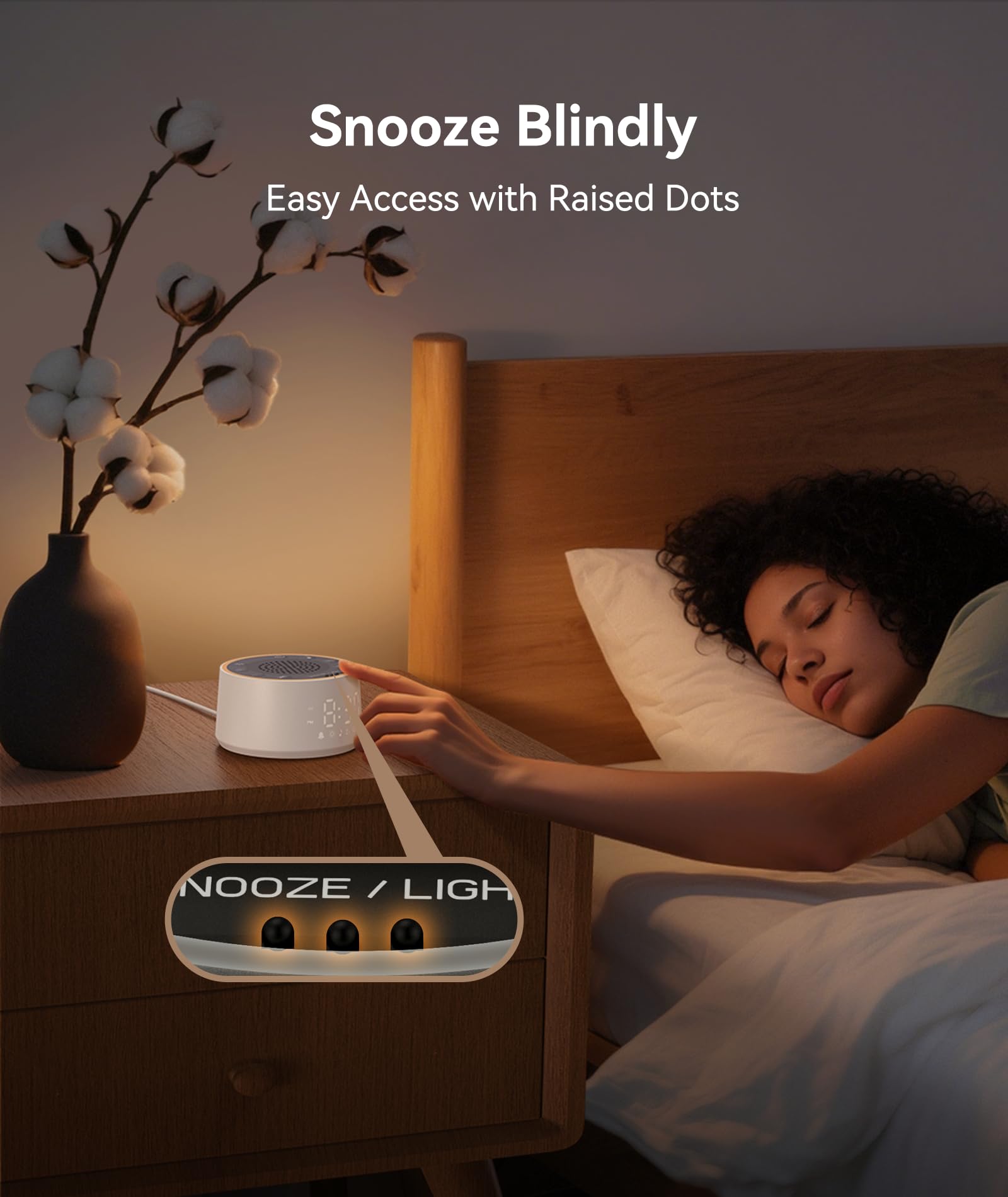 Dreamegg White Noise Machine mit Licht und Wecker, Weißes Rauschen Gerät für Erwachsene und Kinder, 25 Beruhigende Geräusche, 10 Farben Nachtlicht, Timer, Perfekt für Schlafzimmer & Kinderzimmer, USB