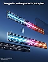 Vista 7 de Govee Gaming Wall Light, RGBIC Glide Wall Light, Work with Matter, Alexa and Google Assistant, DIY Customized LED Wall Lighting Effects and Shapes