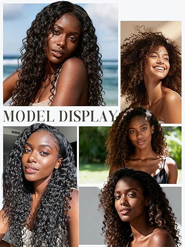 Miniatura 8 de Loxxy Extensiones de cabello humano rizado con clip Jerry Curly #27 color rubio, 20 pulgadas, cabello Jerry Curly 3B y 3C, extensión de cabello