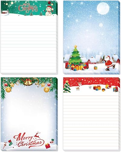 Bloc de notas de gatos, paquete de 4 blocs de notas de animales lindos para oficina, hogar, regalos escolares