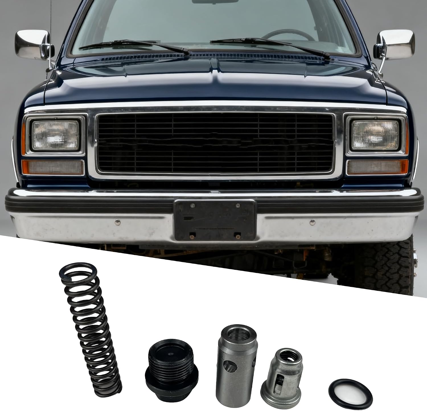 Oil Pressure Relief Valve Set with Regulator | Fit for Dodge Cummins 4BT, 6BT, 5.9L Engines, Replaces 3918428, Replaces 3915787, Replaces 3936365