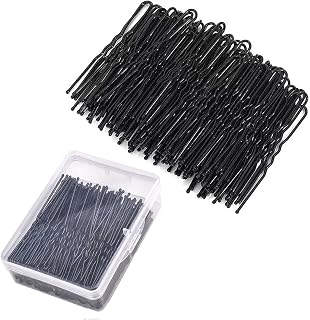 U Shaped Hair Pins Pinzas para el pelo, 450 horquillas for el pelo con forma de U for mujeres y niñas, con caja de almacenamiento(6CM x 450PCS)