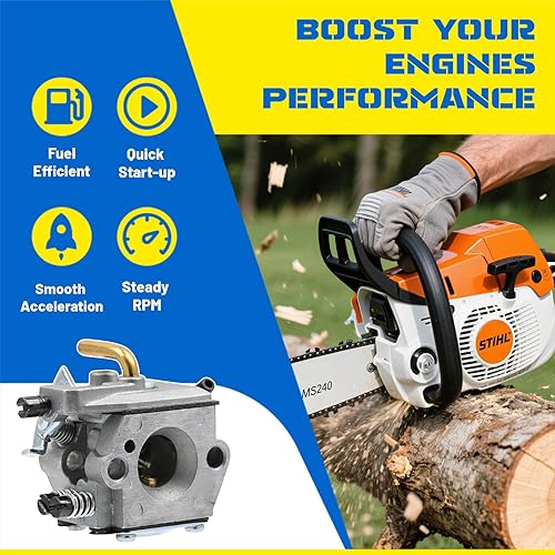 Miniatura 3 de FitBest Kit de afinación del carburador para motosierras Stihl 024 026 MS240 MS260 – Reemplazo para motosierras #11211200611 / Walbro WT-194/WT-194-1