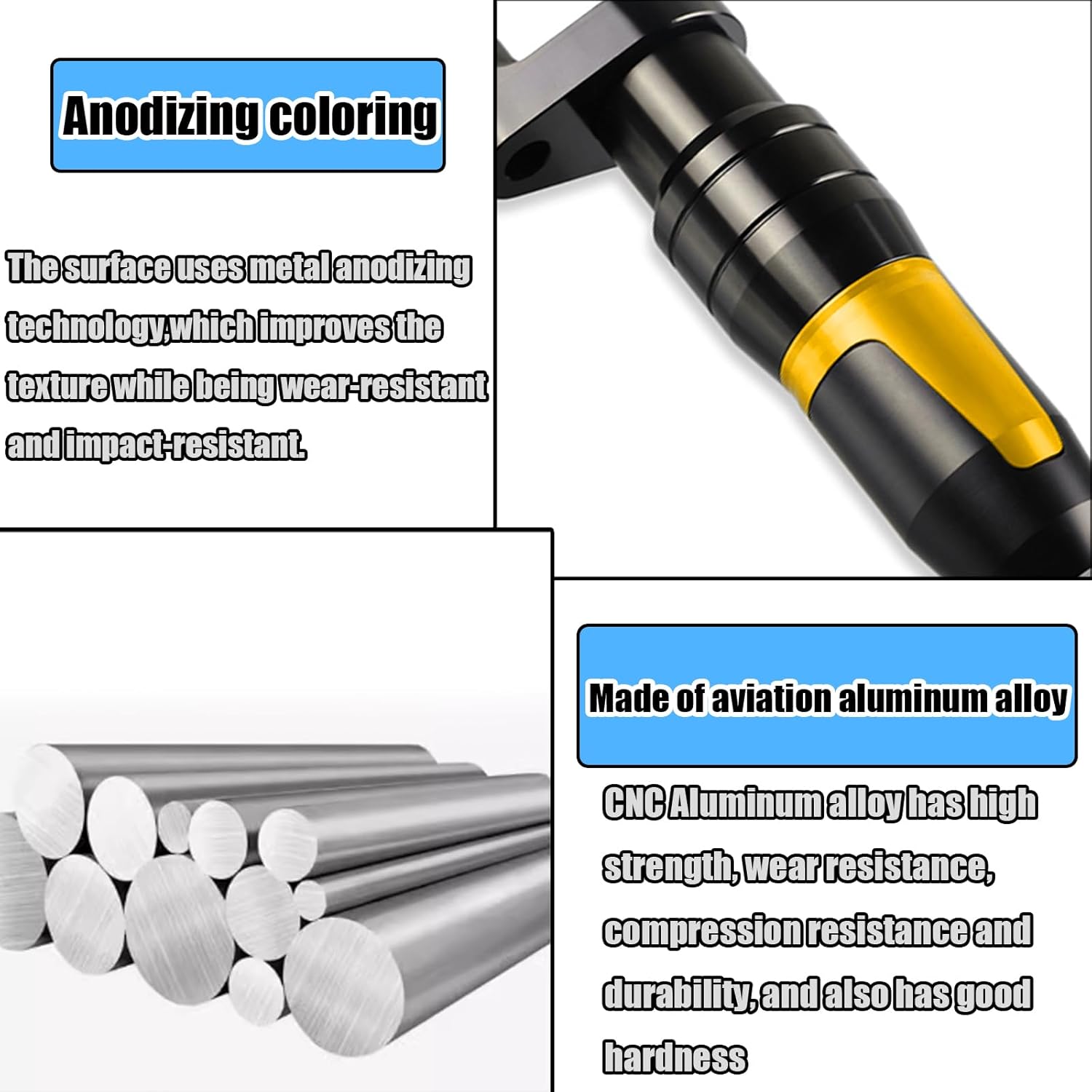 For MT-03 MT03 2025 Muffler Protector Exhaust Sliders Frame Protectors Crash Pads Anti-Fall Protection Pads 2018-2025 Motorcycle Accessories (Titanium)