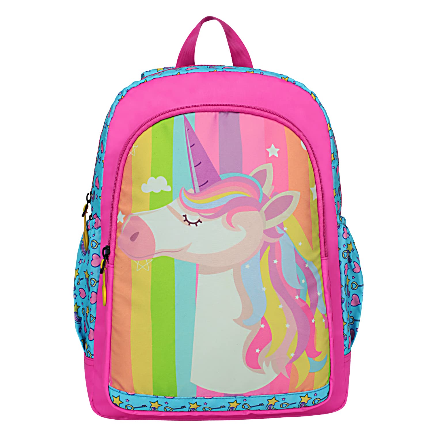 AEROBAG Bilbo Dino Lightweight School Backpack For 8 to 12 Years Boys/Girls Blue/Red