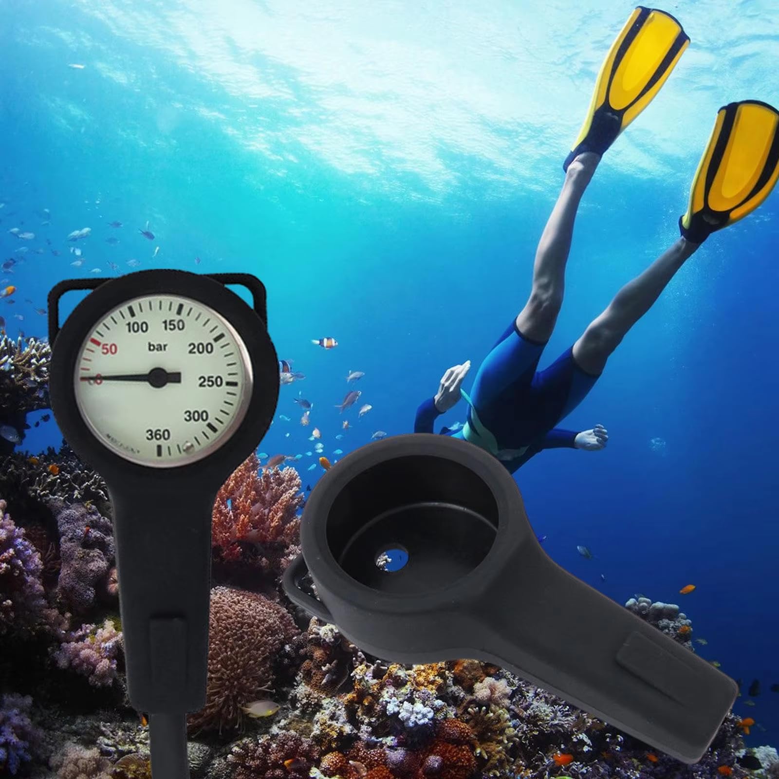 Submersibles Pressure Gauge Protectors Scubas Pressure Gauge Boot Highly Pressure Gauge Case Protectors Case Easy to Use