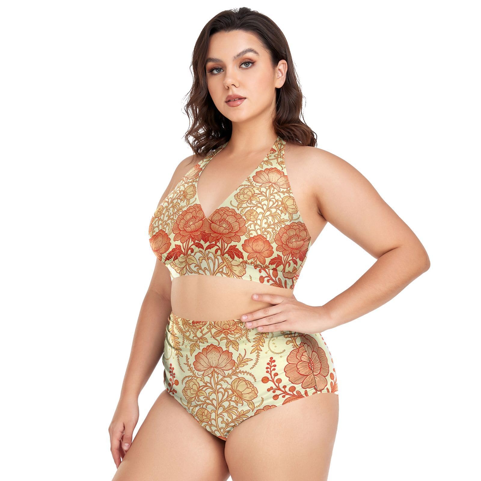 FRODOTGV Costumi da bagno da donna curvy, da L a 4XL