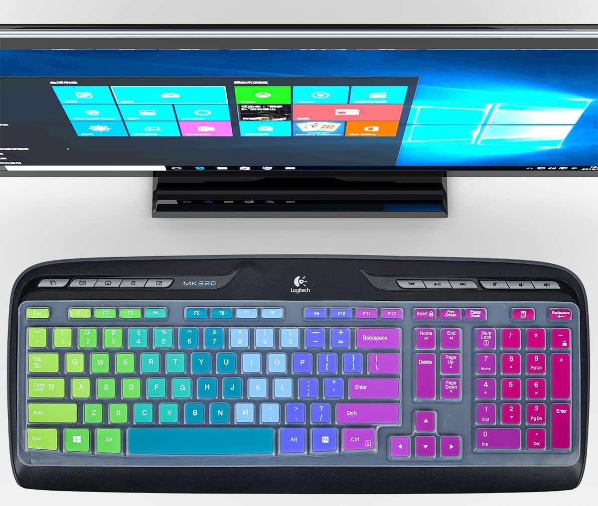 Keyboard Cover for Logitech MK360 K360 Wireless Keyboard