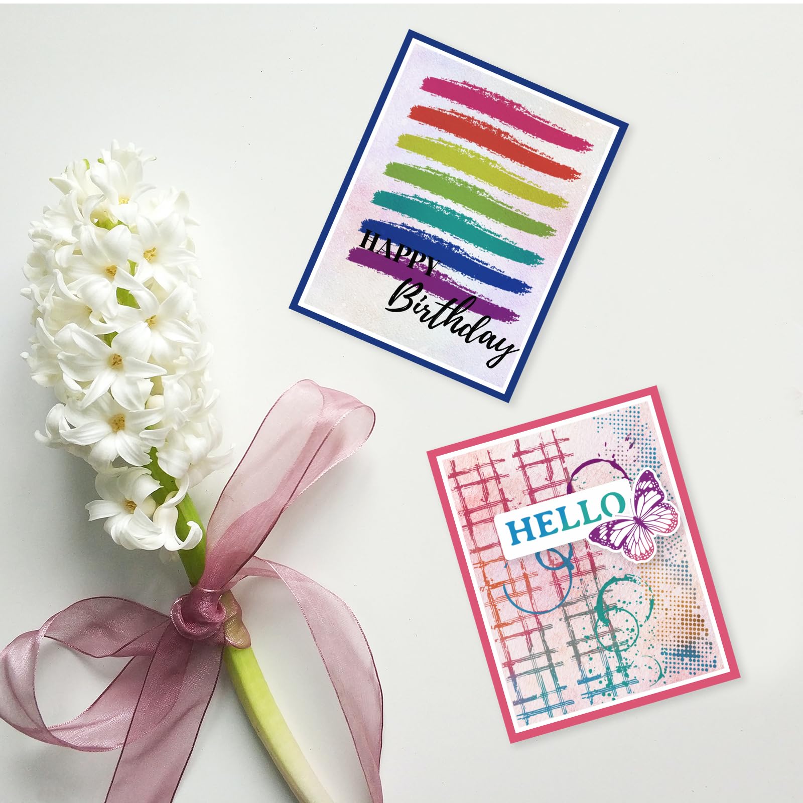 GLOBLELAND Timbri Trasparenti 21x14.8 cm Scrapbooking Sigilli in Silicone per Biglietti