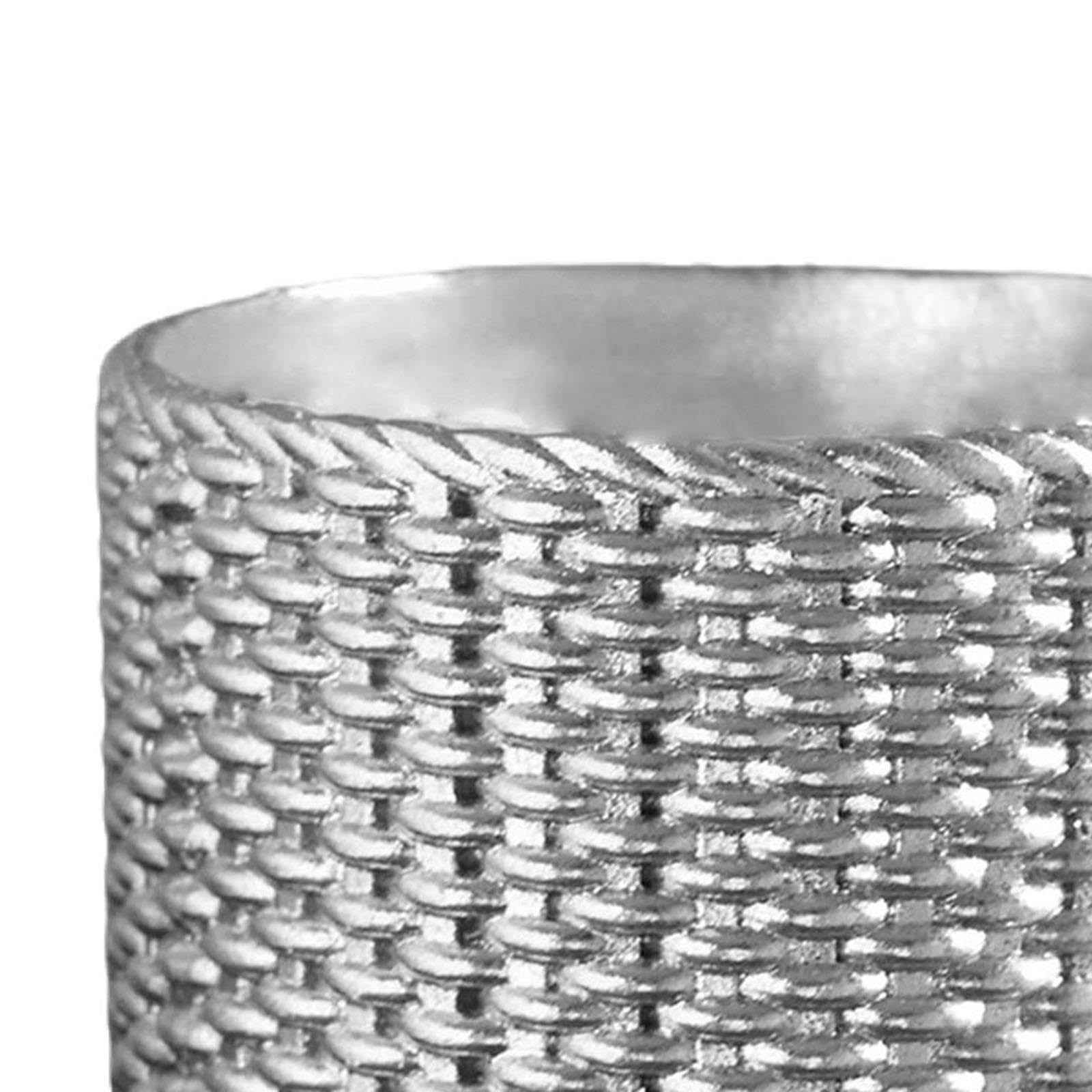 Vaso da Fiori in Resina, Ornamento da Scrivania, Contenitore per Piante, Vaso per Piante da Interno, Camera da Letto, Cilindro d'Argento
