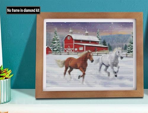 Miniatura 9 de SKRYUIE Kits de pintura de diamantes para árbol de Navidad 5D, arte de diamantes para manualidades, taladro redondo completo, punto de cruz de