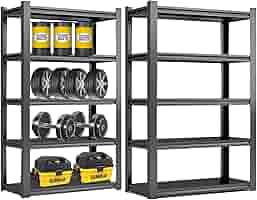 ✨最終価格✨PTUWODS スチールラック本体 高耐荷重収納棚 メタルラック Amazon｜PTUWODS スチールラック本体 高耐荷重収納棚 メタル