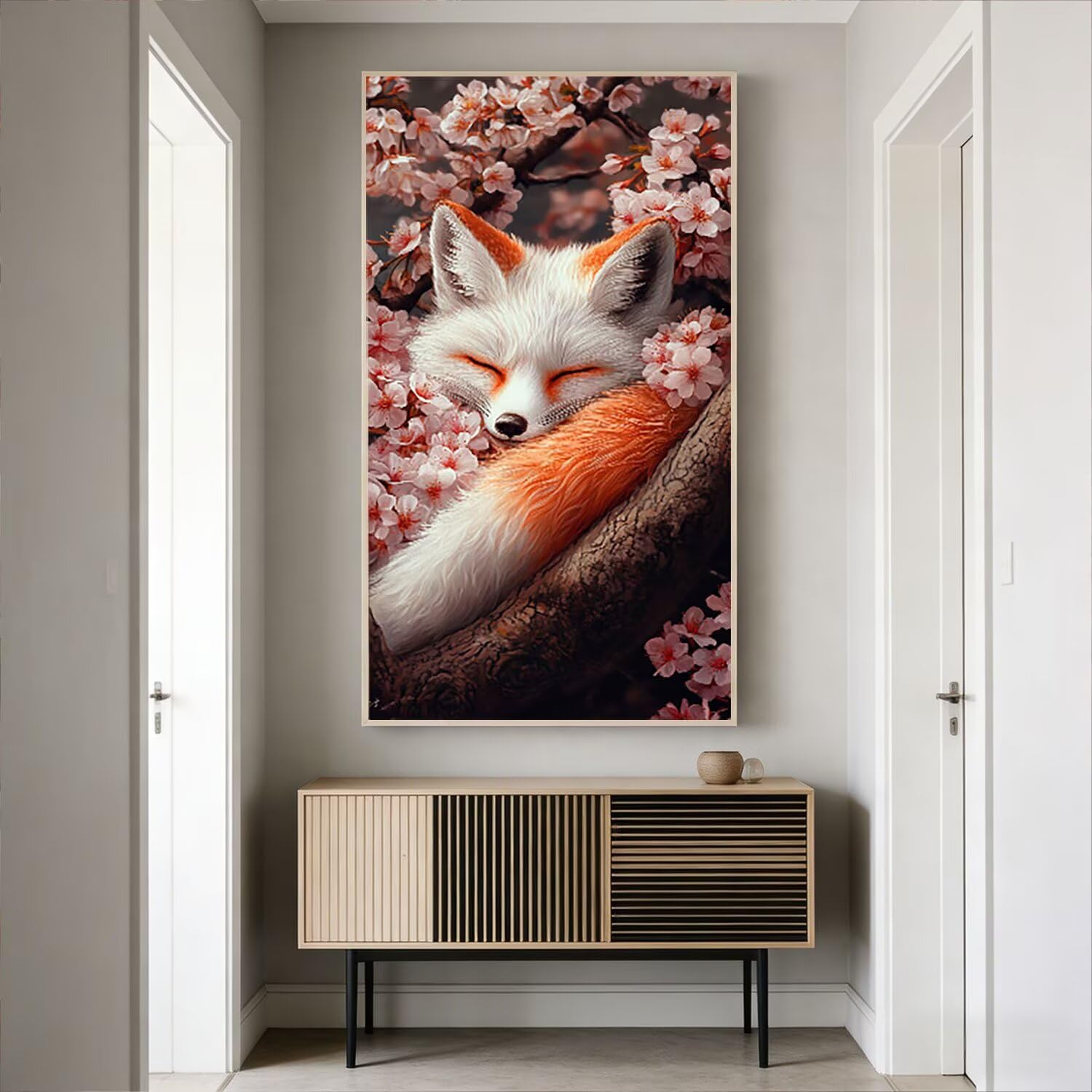 Malowanie według numerów dla dorosłych, kompletny zestaw DIY akrylowe kolorowanki na płótnie 75 x 150 cm, obrazy i pędzle w zestawie, kreatywna aktywność ręczna dla początkujących, dekoracja ścienna