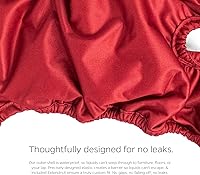 Vista 7 de Pet Parents® - Pañales lavables para perros (3 unidades) + Extendrs® de pañales duraderos para perros, pañales premium para hembras (grande, Samba)