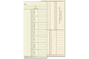 Time Cards Weekly 3.38" x 8.25" (500/Box)