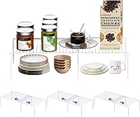 Vista 12 de Estante de almacenamiento para gabinete Redrubbit, mostrador de cocina y estante de gabinete metálico expandible y resistente al óxido, organizador