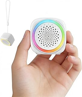 Portable Sound Machine for Baby Sleep, 26 White Noise Sound Machine, 9 Color, Timer & Memory Function White Noise Sound Machine for Baby Adults, Office, Privacy Hotel (Mini)