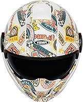 Vista 8 de Cascos modulares de motocicleta para adultos, casco convertible de cara completa a 3/4 de cara abierta, aprobado por DOT con doble visera y Negro