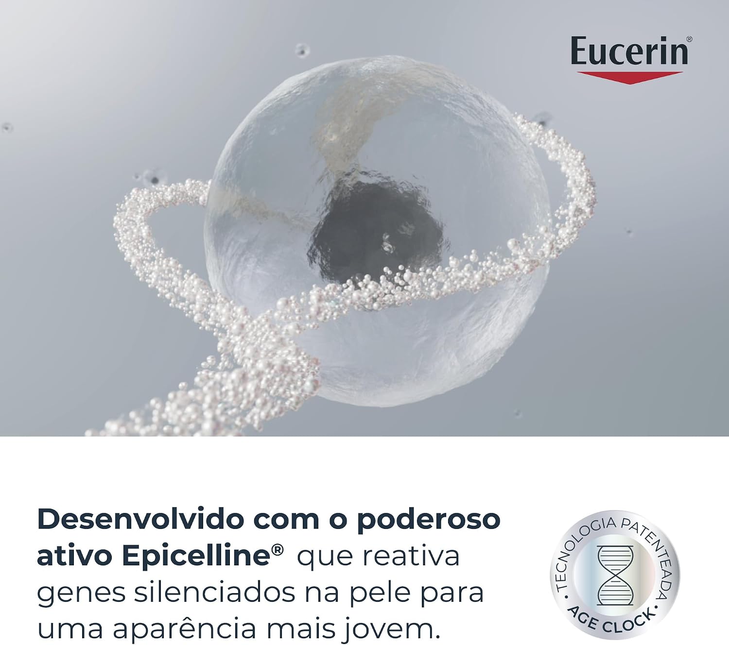 EUCERIN Sérum Facial Anti-idade Epigenetic 30ml, Antirrugas, Epicelline, Ácido Hialurônico, Antissinais, Pele Madura EUCERIN Sérum Facial Anti-idade Epigenetic 30ml, Antirrugas, Epicelline, Ácido Hialurônico, Antissinais, Pele Madura