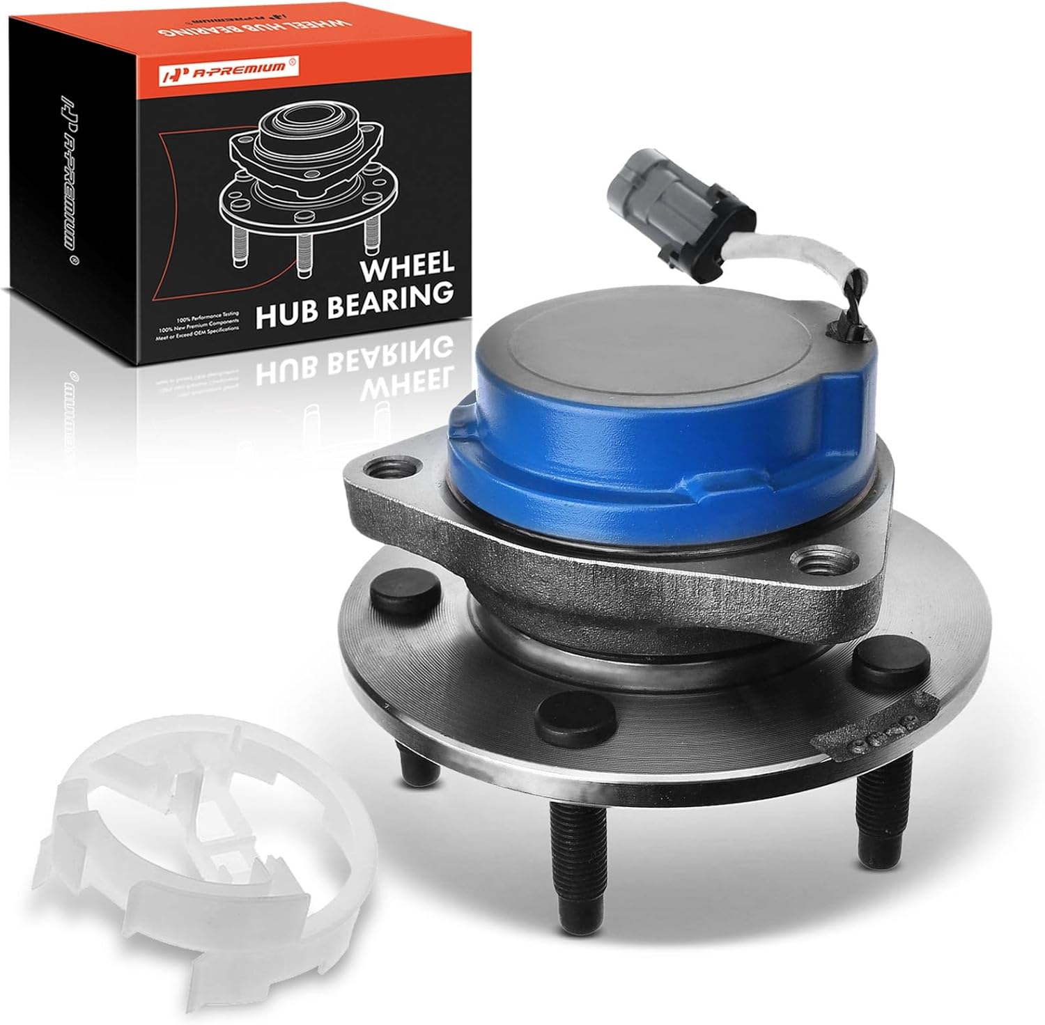 A-Premium Rear Wheel Bearing and Hub Assembly with ABS & 5-Lug Compatible with Buick Rendezvous 2002 2003 2004 2005 2006 2007, 4-Wheel ABS, FWD Only