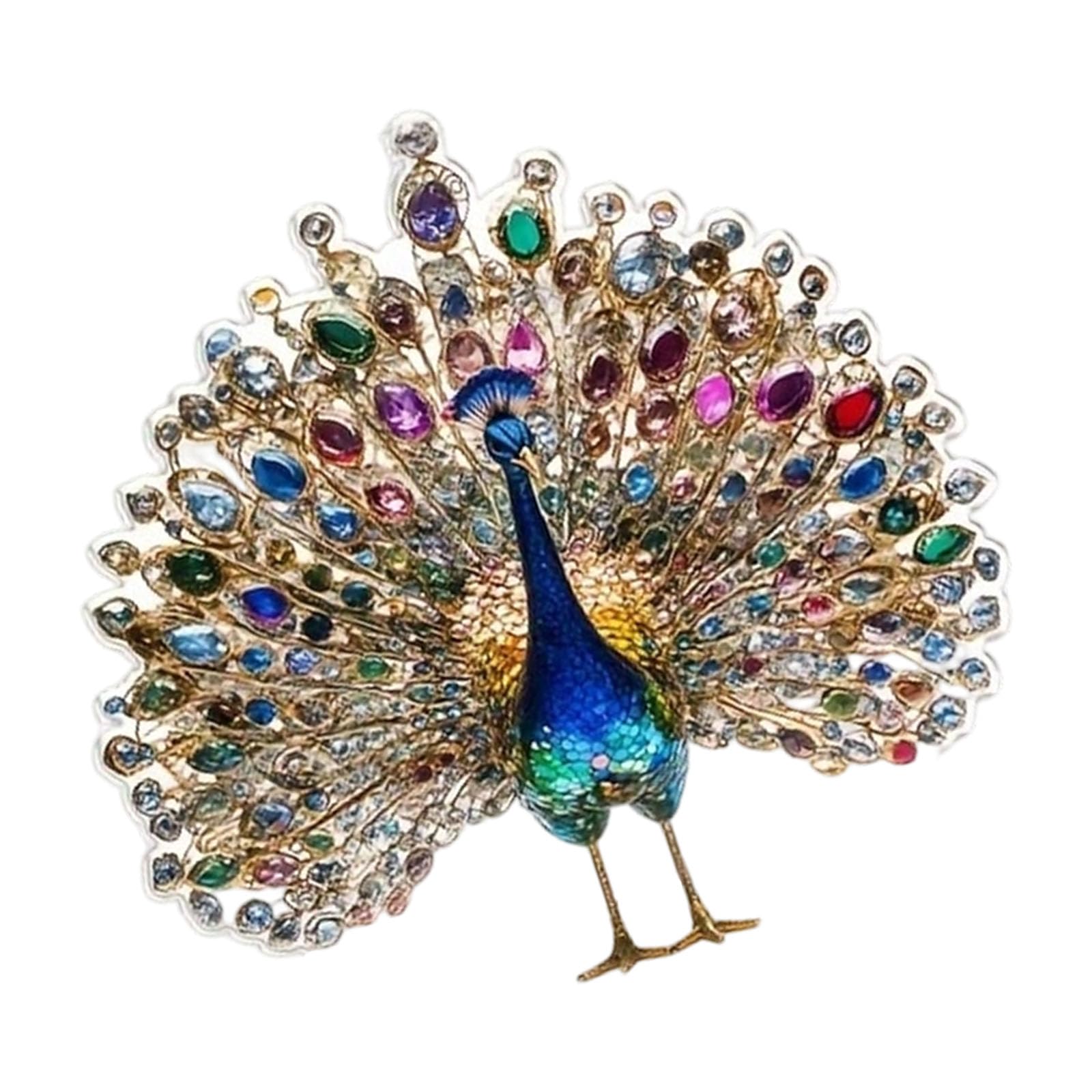 Obotsnoi Peacocks Statues Figurines Animal Figurines Sculptures Centerpieces Decorative Ornaments for Home Acrylic Peacocks
