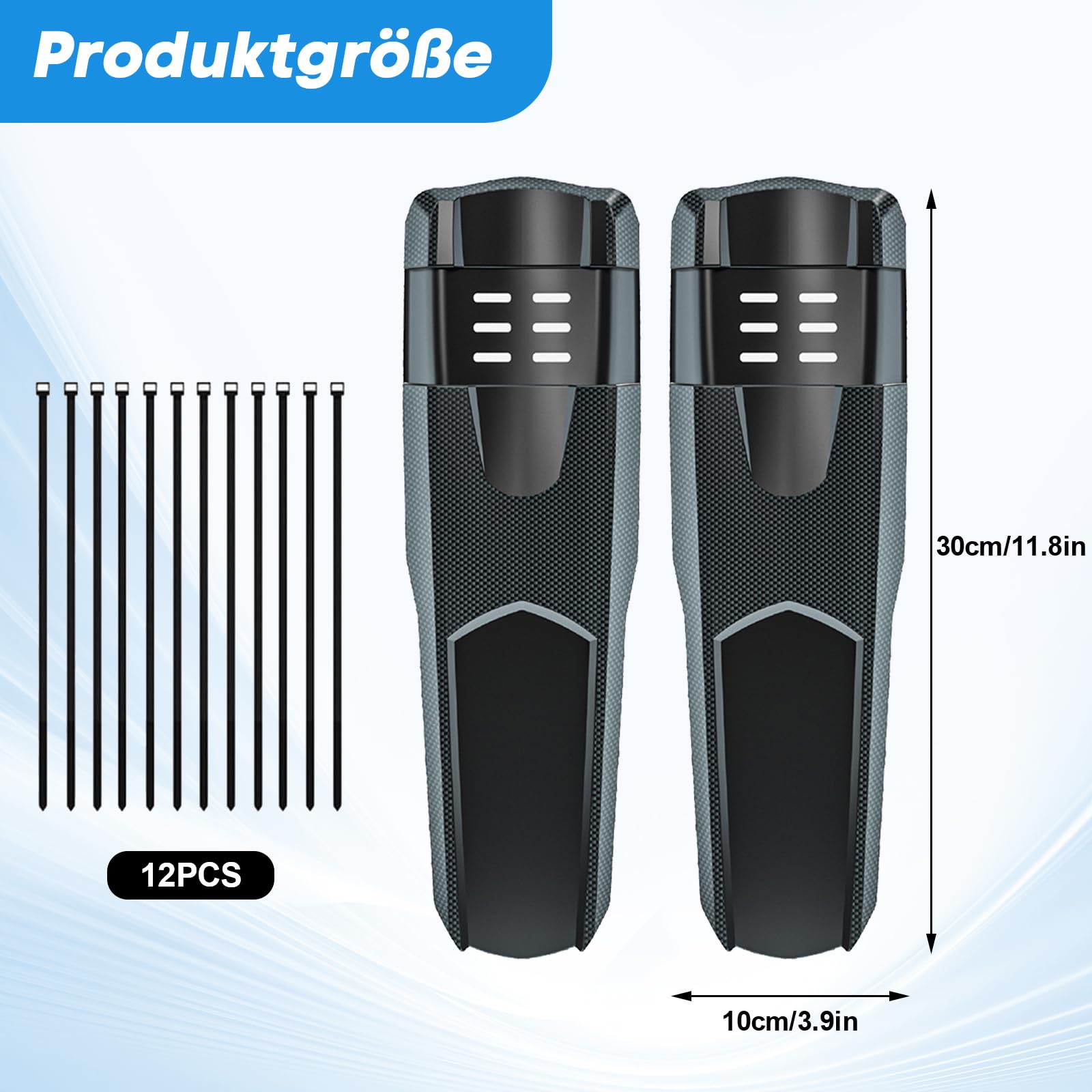 Błotnik do roweru górskiego, zestaw MTB z przodu i z tyłu, błotnik rowerowy Mudguard, Quick-Release, ochrona przed zachlapaniem, do rowerów górskich i szosowych 20-29 cali