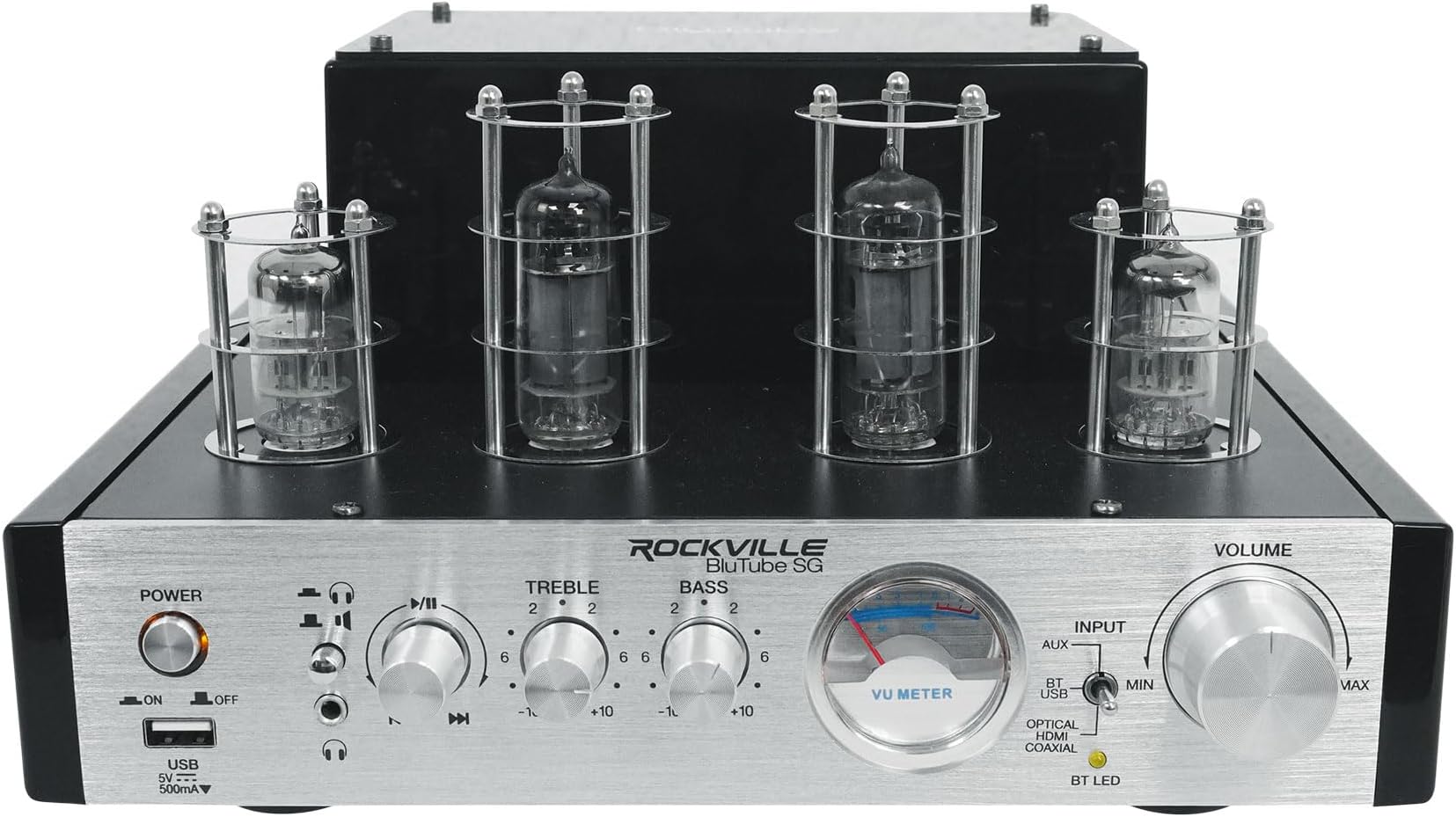 Rockville BluTube SG 70W Bluetooth Tube Amplifier/Home Theater Receiver