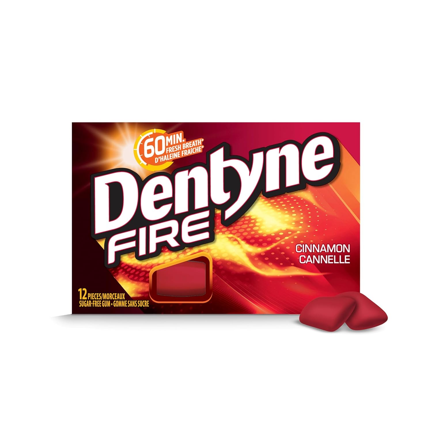 Dentyne Fire Bubble Gum, Cinnamon, 12x12/144ct, {Imported from Canada}