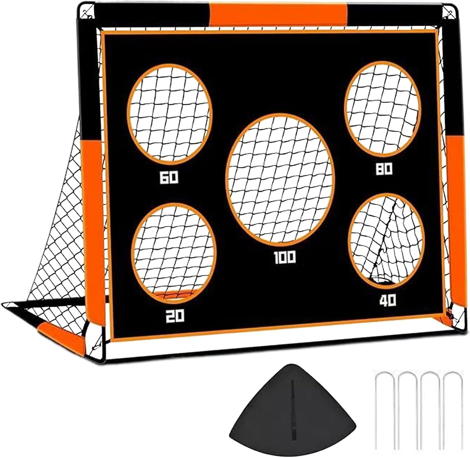Backyard Soccer Goals - Outdoor Sport Training Net, Fun Practice and Game Play, Portable Soccer Net for Kids, Teens, Boys, Girls, Pupils, Students, Playground, Yard, Lawn, and Park