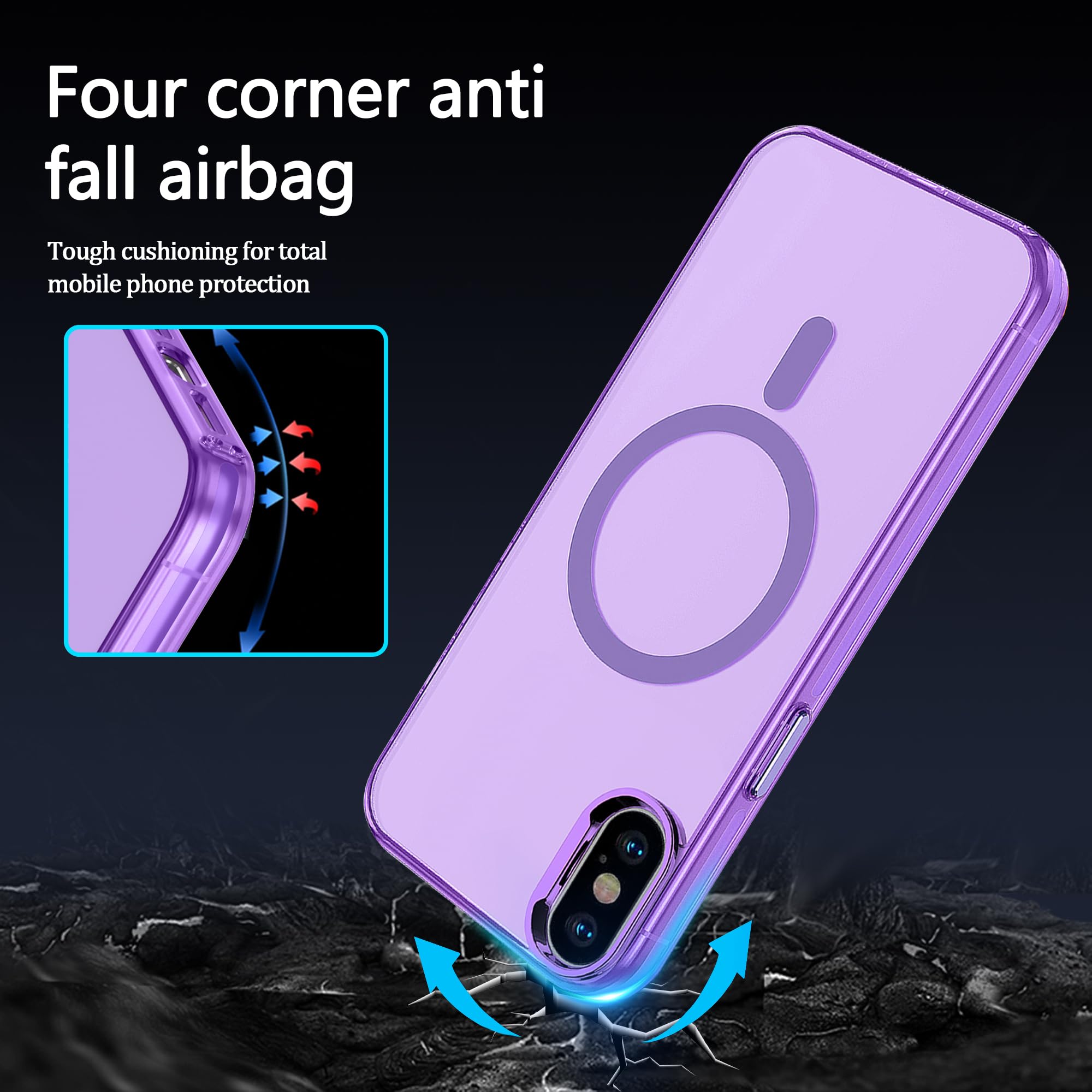 Amazon.com: S. Tedazo Magnetic Case for iPhone X/Xs (5.8 inch