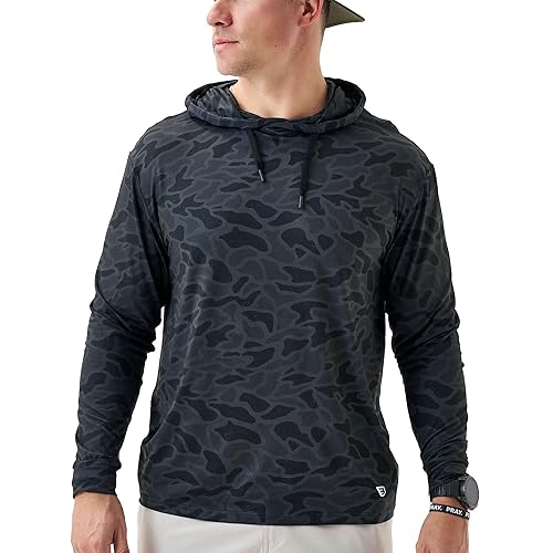 Burlebo Men’s Performance Hoodie – Lightweight Long Sleeve Pullover, Athletic