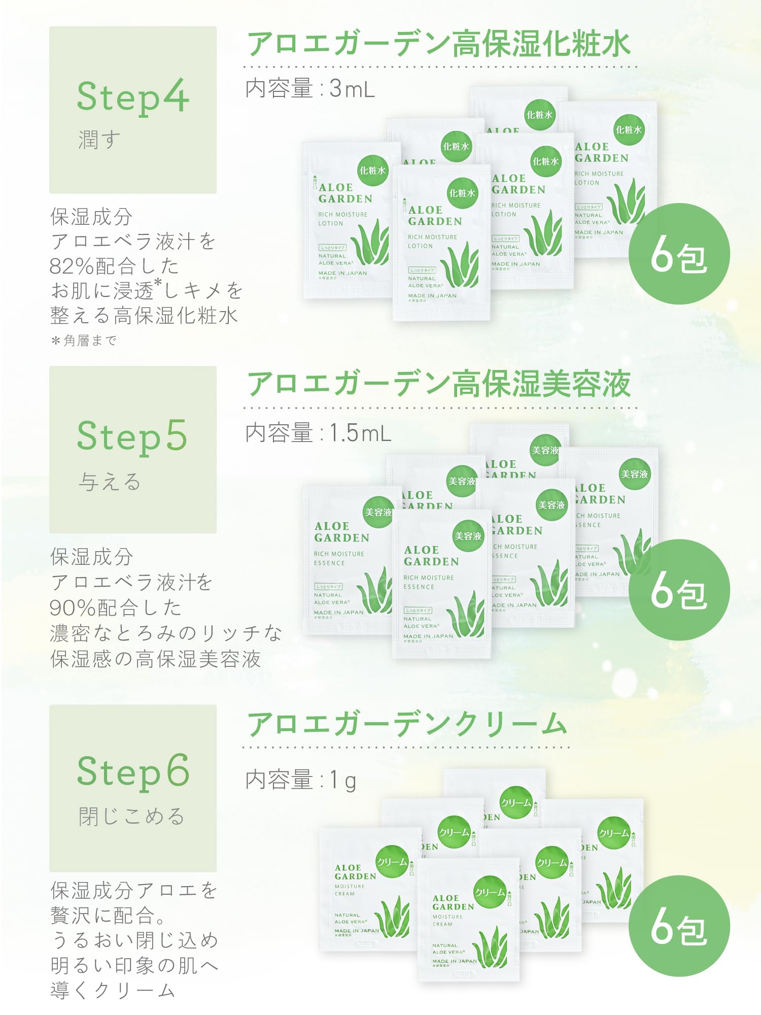 Amazon.co.jp: ALOE GARDEN アロエガーデン スキンケアキット＜小林 