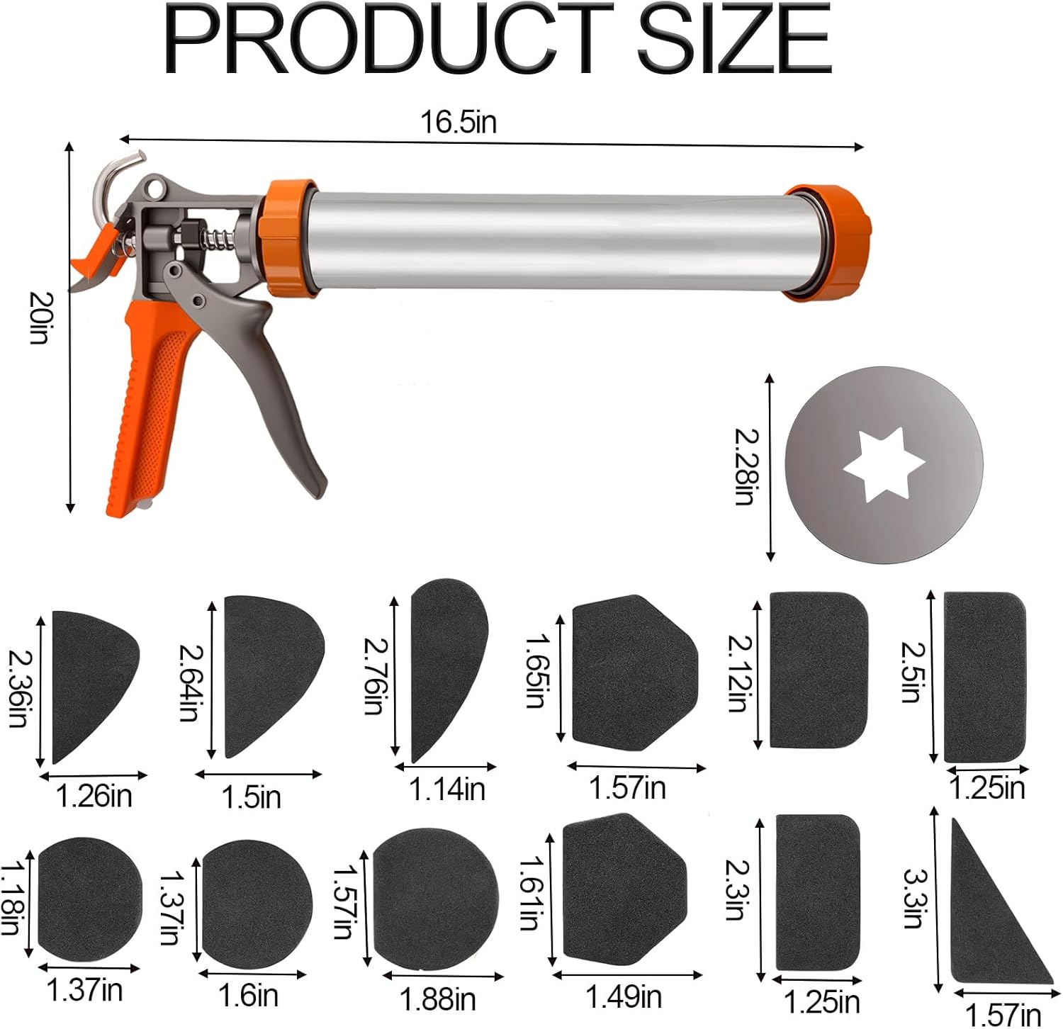 Dsyisvia Clay Roller Machine， Clay Extruder Tool with 20 Plates, Includes 12 Mug Handle Forms for Pottery Complete Polymer Clay Gun Kit，Handheld Clay Gun for Polymer Clay