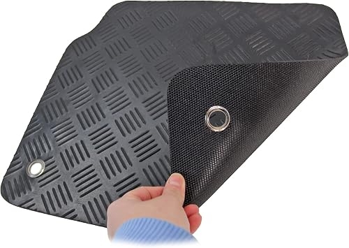 Tailored Black Rubber Floor Mat Set for Range Rover Evoque | Custom Fit