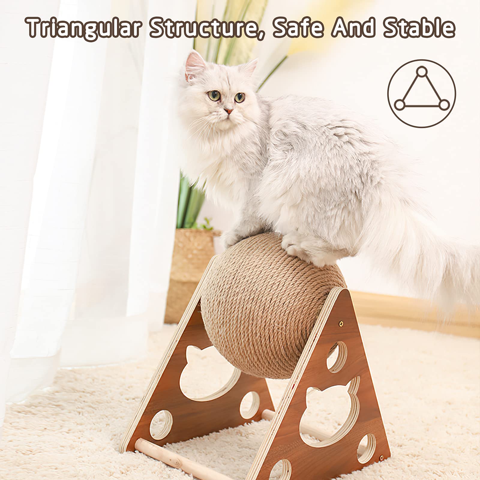 Palline Di Sisal Per Gatti - Confezione Da 9, Colorate, Giocattolo Per Graffiare E Giocare - Foto 4