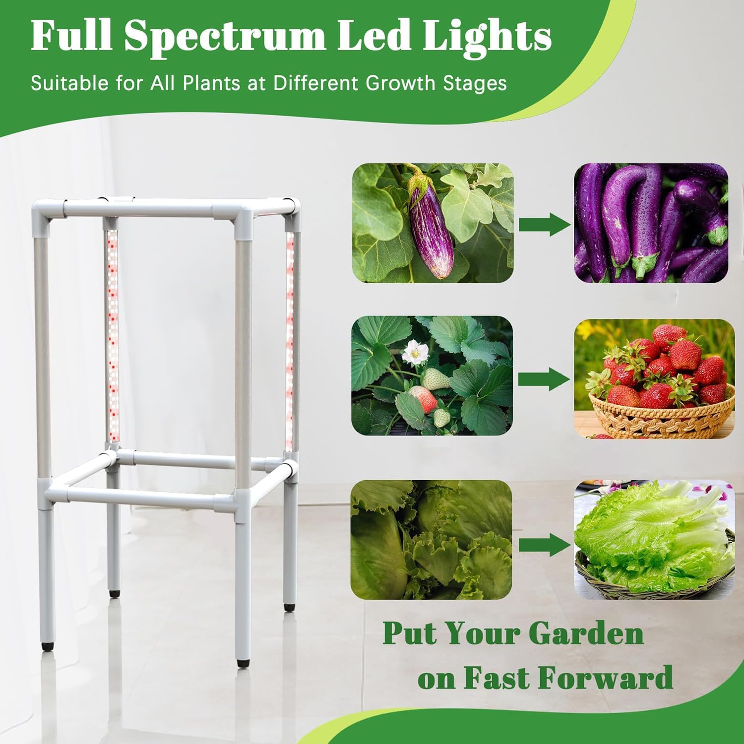 Sistema di Coltura Idroponica con Luce di Crescita LED, Kit Giardino Verticale Interno 6 Livelli 30 Vasetti per Verdure Erbe Fiori, Vaso Intelligente con Circolazione d'Acqua Automatica
