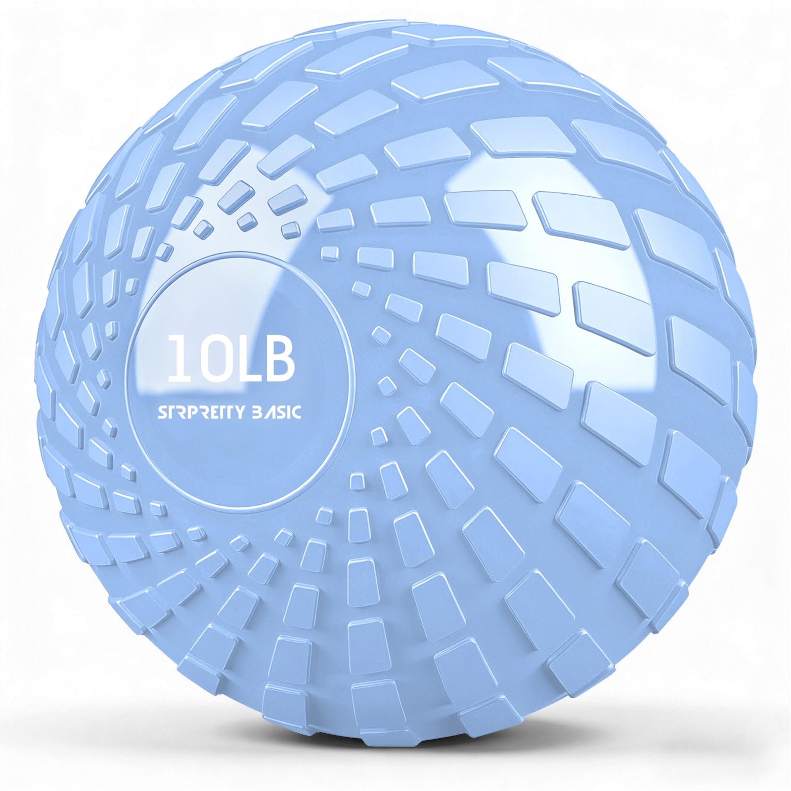 STRPRETTY BASIC Medicine Ball 10 lbs Slam Ball Weighted Balls for Exercise Strength and Crossfit Workout (Dynamic Blue)